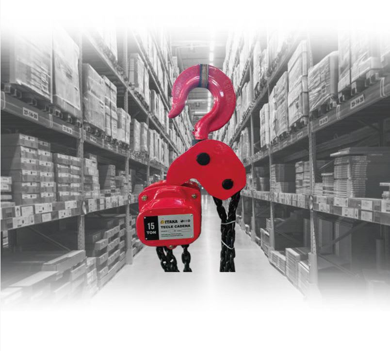 Tecle Cadena HD 15 Ton 5 Mts 10x30x6 MOD.HSZ-622A ITAKA1