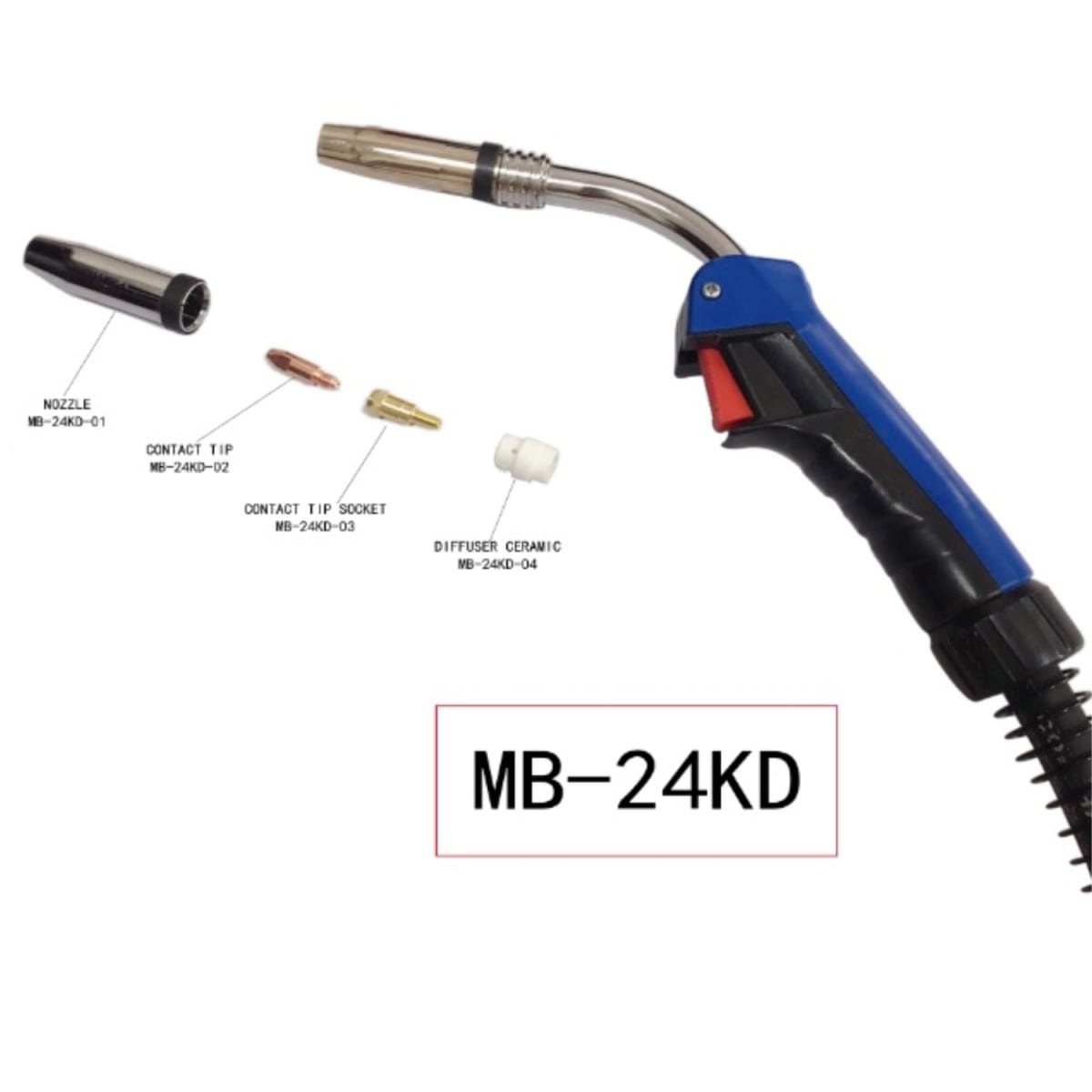 Torcha MIG con Euroacople MB24KD ALPHA2