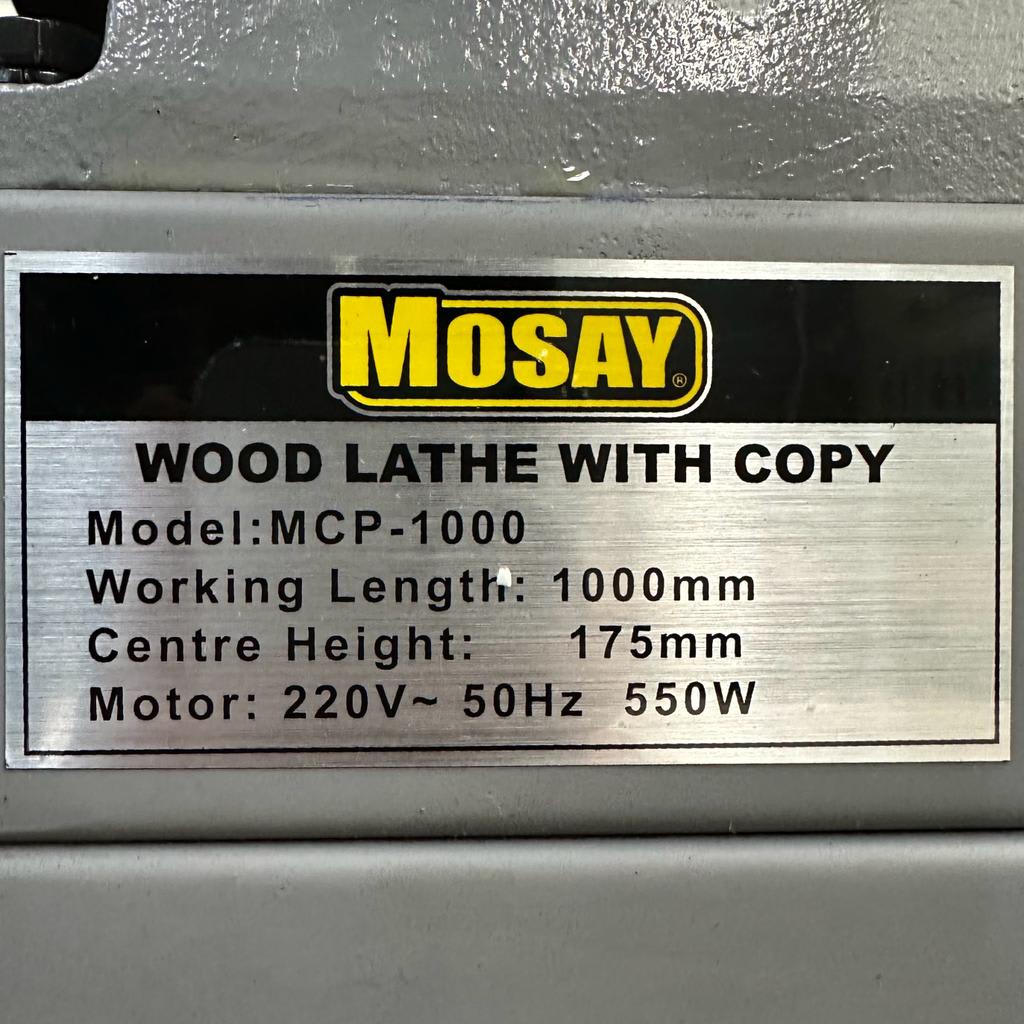 Torno Con Copiador para Madera 550w 100cm MOSAY11