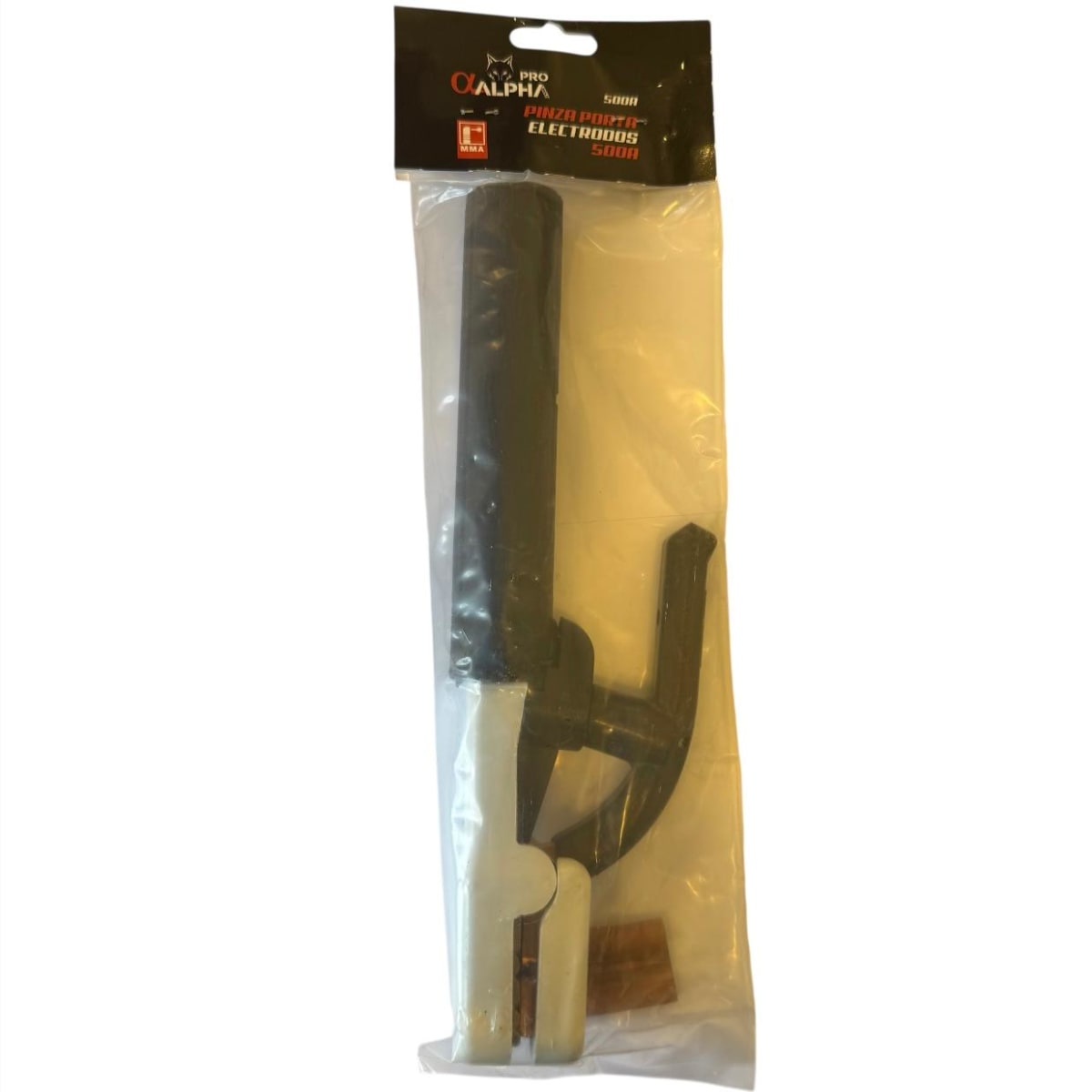 Pinza Porta Electrodos Alpha 500A con Apriete Firme y 4 Posiciones – Sin Cable3