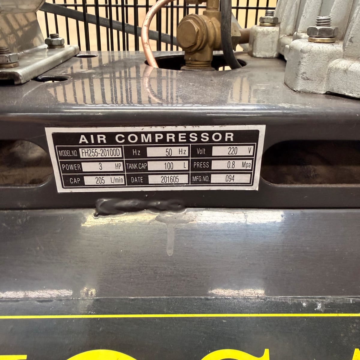 Compresor 100 Litros 3hp MOSAY (Semi Nuevo)3