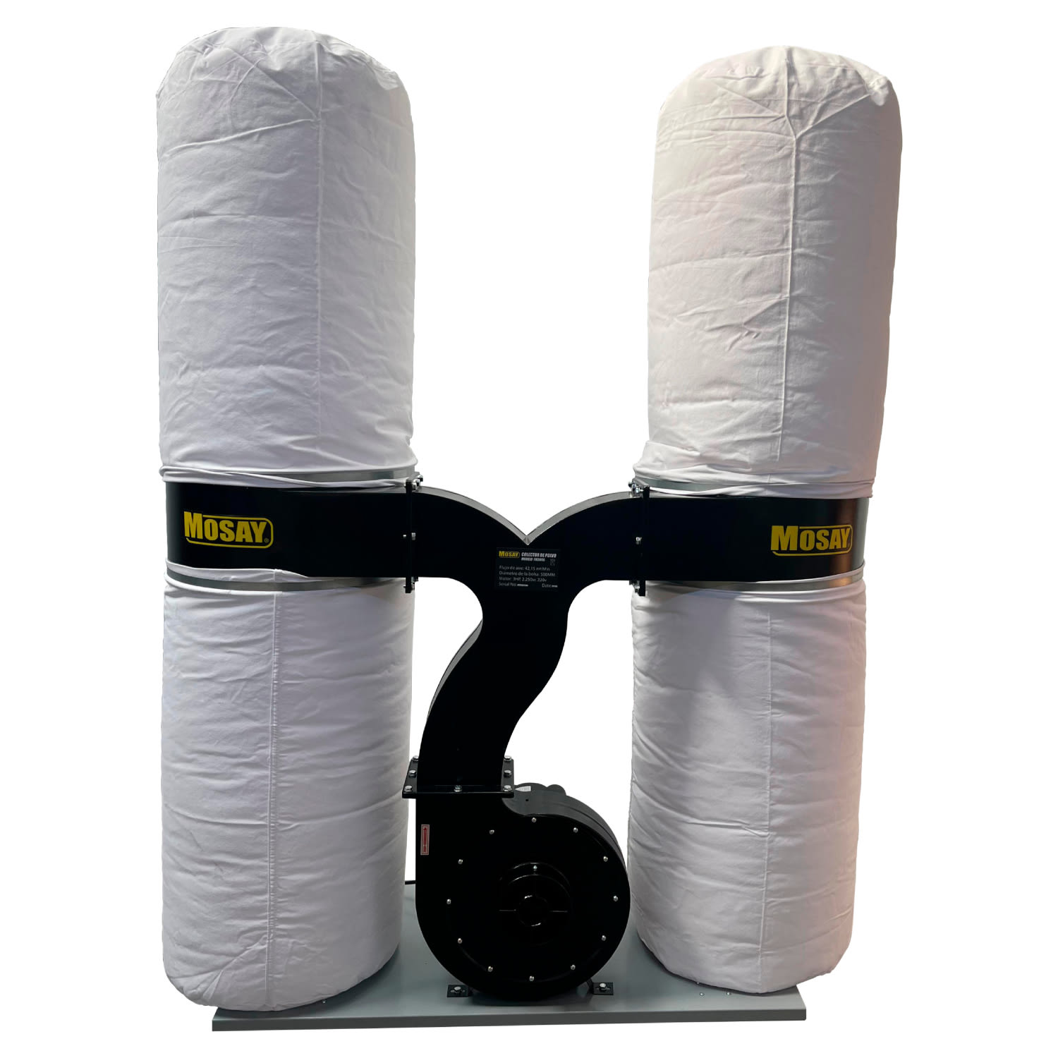 Colector De Polvo 3hp 3 Entradas 4" FM300S MOSAY 4 BOLSAS