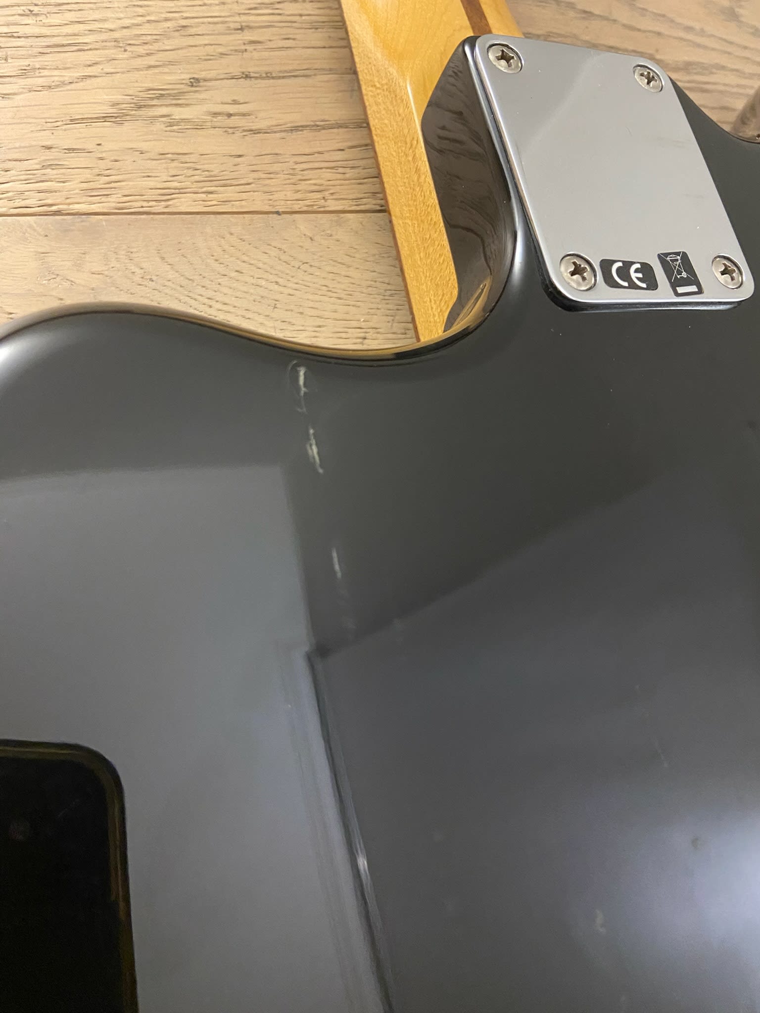 Guitarra Electrico Fender Jazzmaster Blacktop HS MIM (SKU:2628