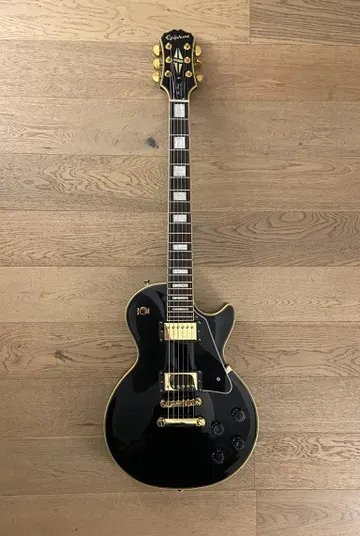 メンテ済｜Epiphone Les Paul CUSTOM PRO ブラック Guitarra Electrico Epiphone Les Paul Custom PRO (SKU:2741