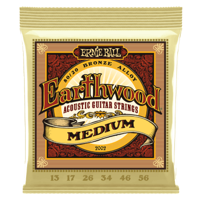 Cuerdas guitarra acústica Ernie Ball Earthwood Medium 80/20 Bronze 13-561