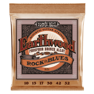 Cuerdas guitarra acústica Ernie Ball Earthwood Rock & Blues Phosphor Bronze 10-52