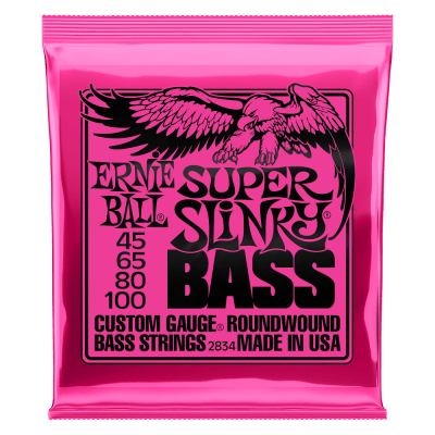Cuerdas bajo eléctrico Ernie Ball Super Slinky 45-1001