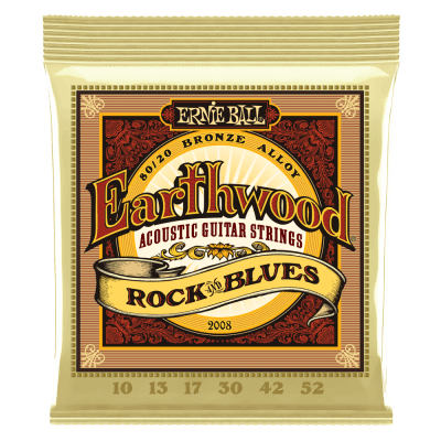 Cuerdas guitarra acústica Ernie Ball Earthwood Rock & Blues 80/20 Bronze 10-521