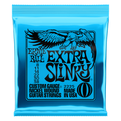 Cuerdas guitarra eléctrica Ernie Ball Extra Slinky 8-38