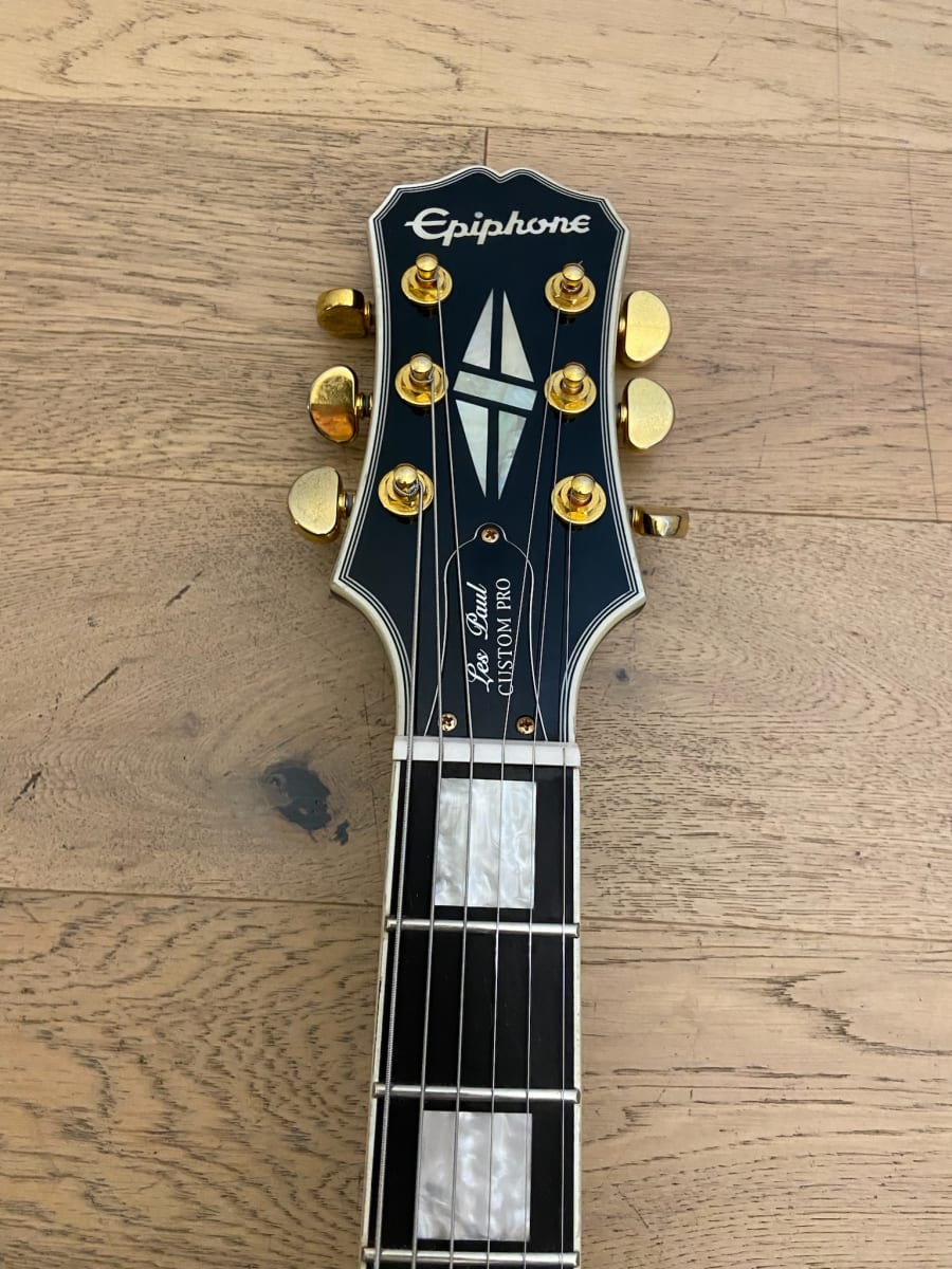 ギター Epiphone Les Paul Custom Pro 2014 Epiphone Les Paul Custom Pro Ebony 2014 – Chicago Music Exchange