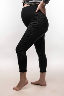 JEANS MATERNAL TOBILLERO BLACK