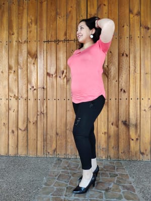 JEANS MATERNAL MODELO TOBILLERO DESTROYER BLACK