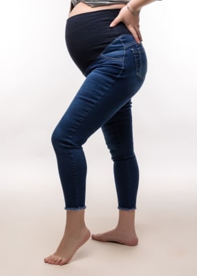 JEANS MATERNAL TOBILLERO BLUE
