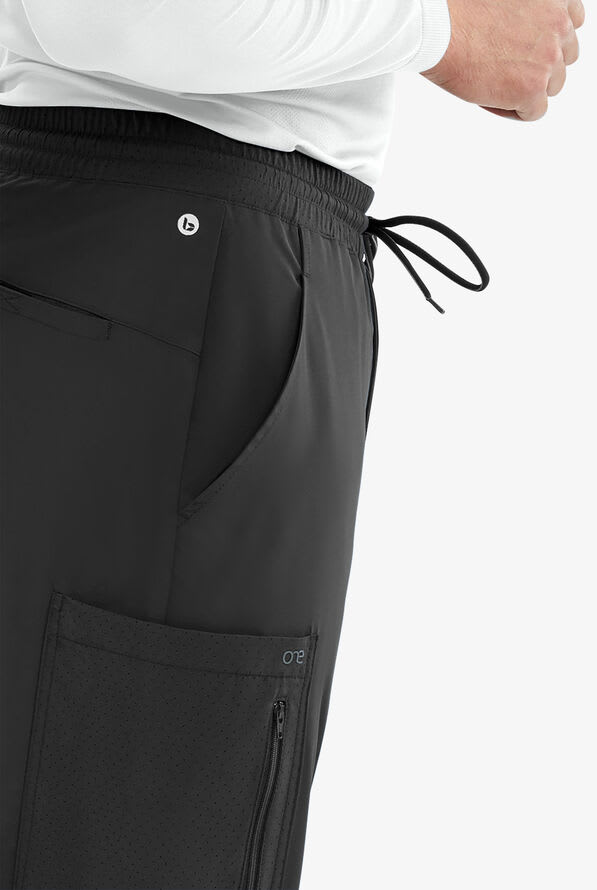 PANTALÓN JOGGER HOMBRE BOP520 NEGRO | Sinusal - Uniformes Clínicos