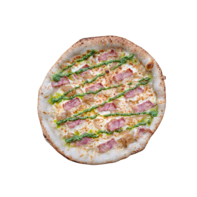 PIZZA TOCINO PESTO MAESTRO