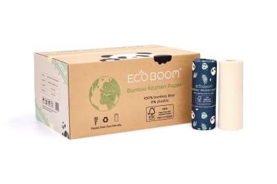 PAPEL DE COCINA BAMBU 100% VIRGEN (24 ROLLOS)