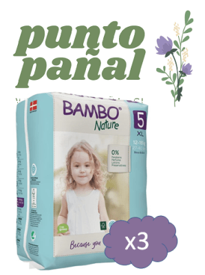 MEGA PACK BAMBO NATURE NRO 5  (132u)