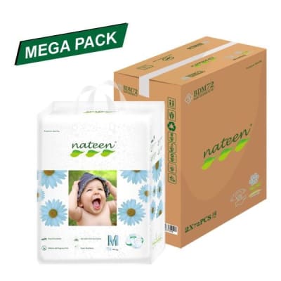 MEGA PACK PAÑAL BEBE NATEEN M (144)