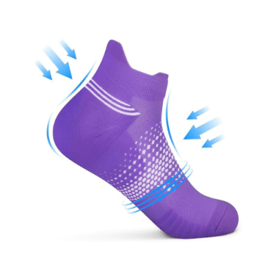 Medias de Compresión Tobilleras Puntos / Morado1