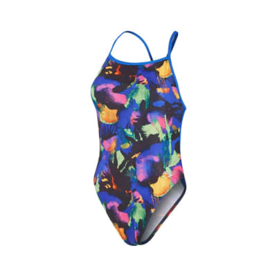 Traje de NataciónSpeedo de Mujer Eco+ Digital Vback Azul1