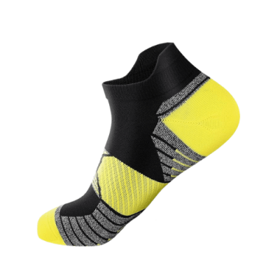 Medias de Compresión Tobilleras / Negro - Amarillo