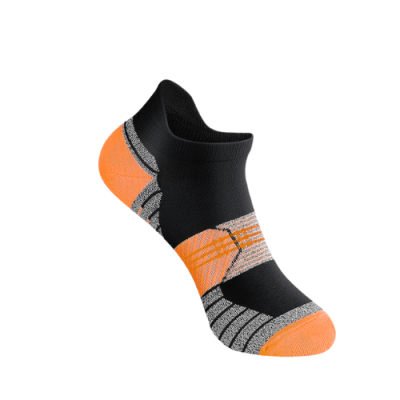 Medias de Compresión Tobilleras / Negro - Naranja
