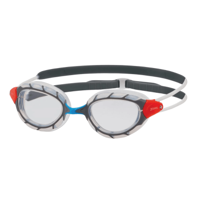 Lentes de Natación Zoggs Predator Small / Gris - Rojo1