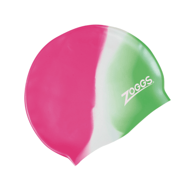 Gorro de Natación de Silicona Zoggs Jr / Multicolor Rosado1