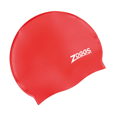 Gorro de Natación de Silicona Zoggs / Rojo