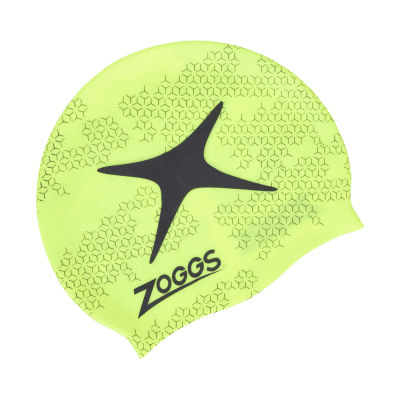 Gorro de Natación de Silicona Estampado Zoggs / Amarillo
