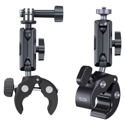 Telesin Abrazadera con Extension de Aluminio – Montaje Pinza de Cangrejo1