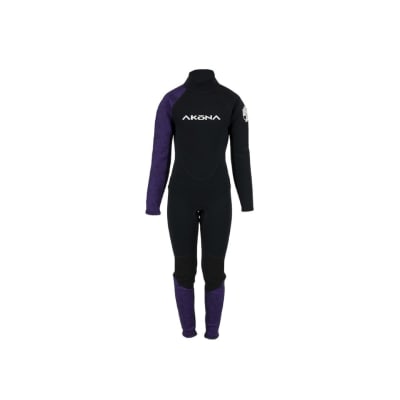 Wetsuit Largo Akona 3/2 de Niños / Negro - Morado