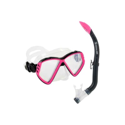 Aqualung Combo Cub Jr / Transparente - Rosado