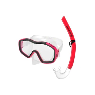 Aqualung Combo Raccon Jr / Transparente - Rojo - Negro