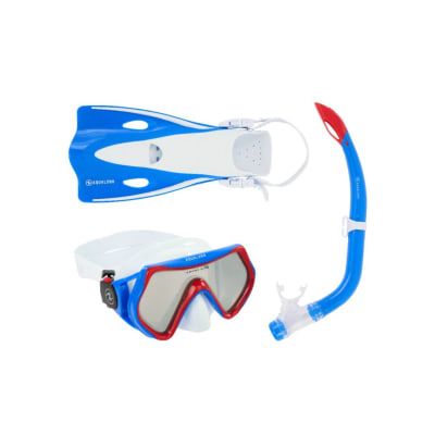 Aqualung Set Hero Jr. / Blanco - Azul 1