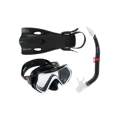 Aqualung Set Hero Jr. / Negro - Blanco1