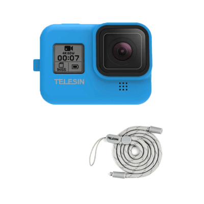 Telesin Case Silicona Azul  GoPro Hero 8