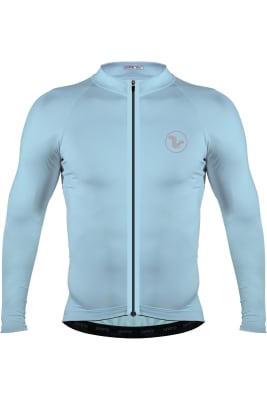 San Remo Jersey Basic Manga Larga / Mujer / Celeste1