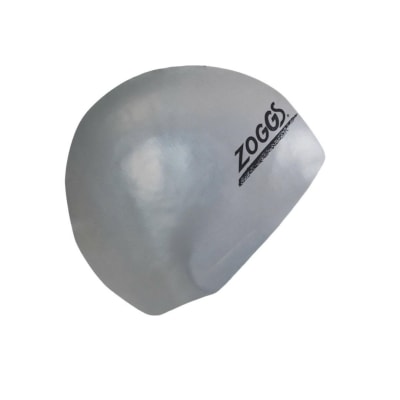 Gorro de Natación Zoggs de Latex / Plateado2