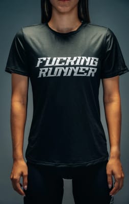 Fucking Personal Record Camiseta Fucking Runner / Mujer / Negro