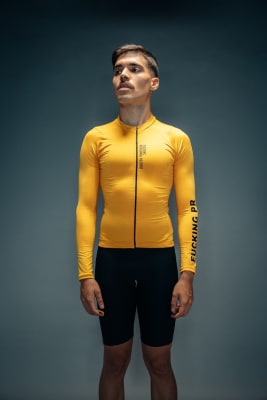 Fucking Personal Record Jersey Ciclismo Manga Larga / Hombre / Amarillo
