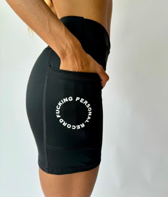 Fucking Personal Record Lycra Running Essential / Mujer / Negro3