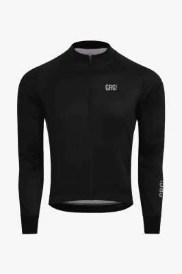 Go Rigo Go! Jersey Ciclismo Manga Larga Térmico KM200 / Negro / Unisex