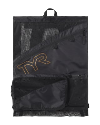 TYR Elite Team Team Mesh Backpack / Negro - Dorado1