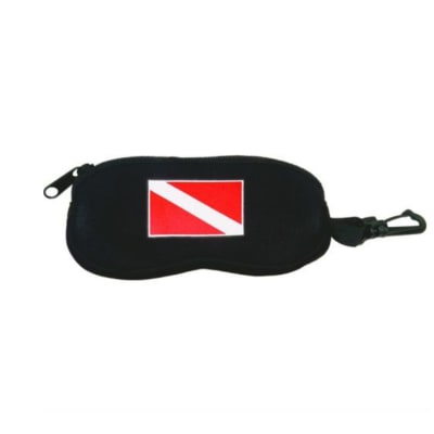Neopreno Dive Flag Eyeglass Case Black