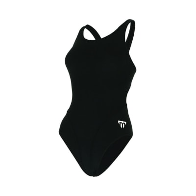 Phelps Traje de Natación Mujer Comp Back Solid / Negro - Negro