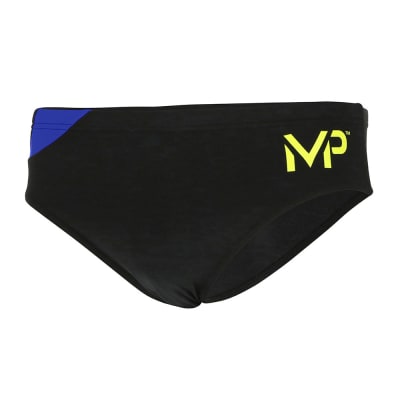 Traje de Natación Phelps Hombre Brief Splice / Negro - Azul