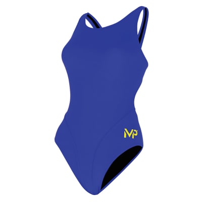 Traje de Natación Phelps Mujer Comp Back Solid / Azul2