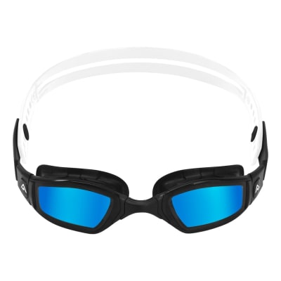 Lentes Ninja / Negro - Blanco / Blue Titanium Mirrored