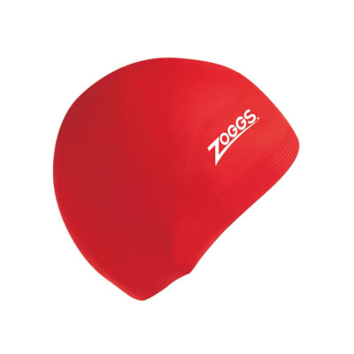 Gorro de Natación de Silicona Zoggs Jr / Rojo